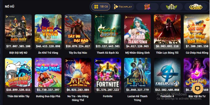 Game nổ hũ tặng tiền được nhiều người chơi yêu thích